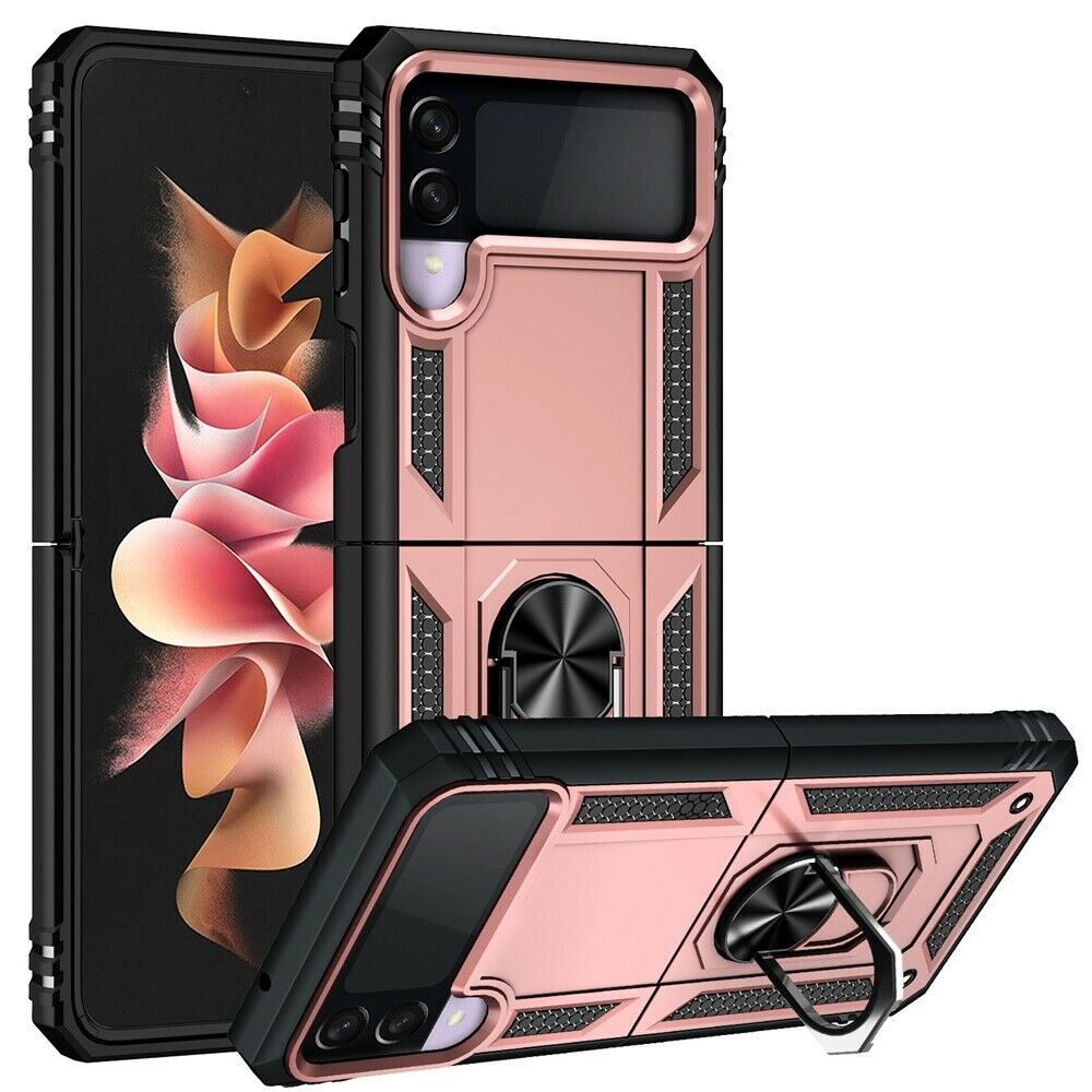 Coque hybride avec anneau pour Samsung Galaxy Z Flip 3 5G Coque hybride avec anneau pour Samsung Galaxy Z Flip 3 5G